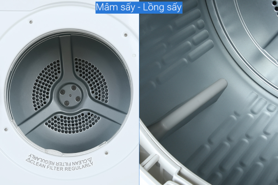 Máy sấy quần áo Aqua 7 kg AQH-V700FW