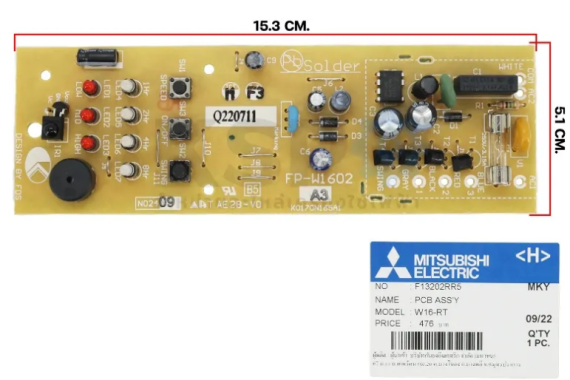 Board khiển quạt treo Mitsubishi W16-RV/W16-RA