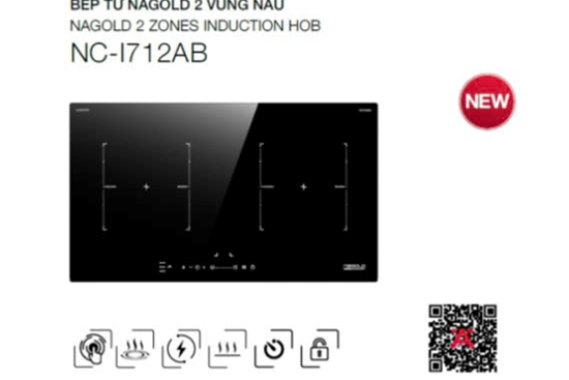 BẾP TỪ 2 VÙNG NẤU NAGOLD HAFELE NC-I712AB 536.61.746