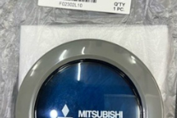 Ốp logo trước quạt Mitsubishi LV16-RM/LV16-RS/LV16-RT... (Xám đậm)