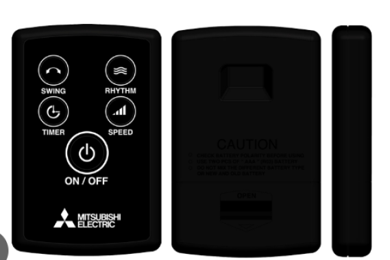 Remote quạt Mitsubishi LV16-RA/W16-RA/LV16-RT/LV16-RV...... (dày)