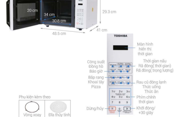 Lò vi sóng Toshiba ER-SS23(W)VN 23 lít