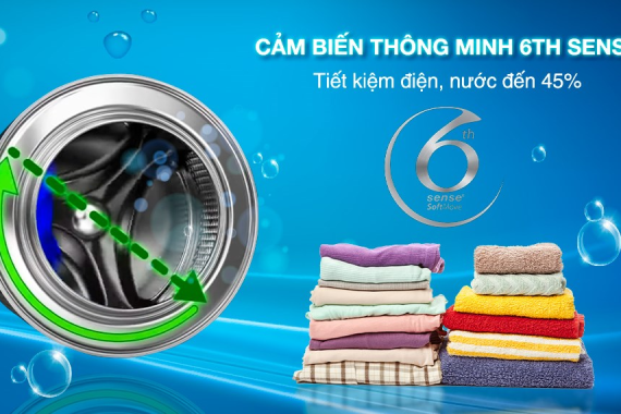 Máy giặt Whirlpool FreshCare Inverter 9 kg FWEB9002FW